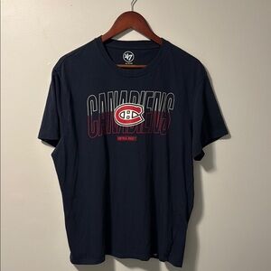 NHL ‘47 Montreal Canadiens tshirt Men’s sz xl EUC